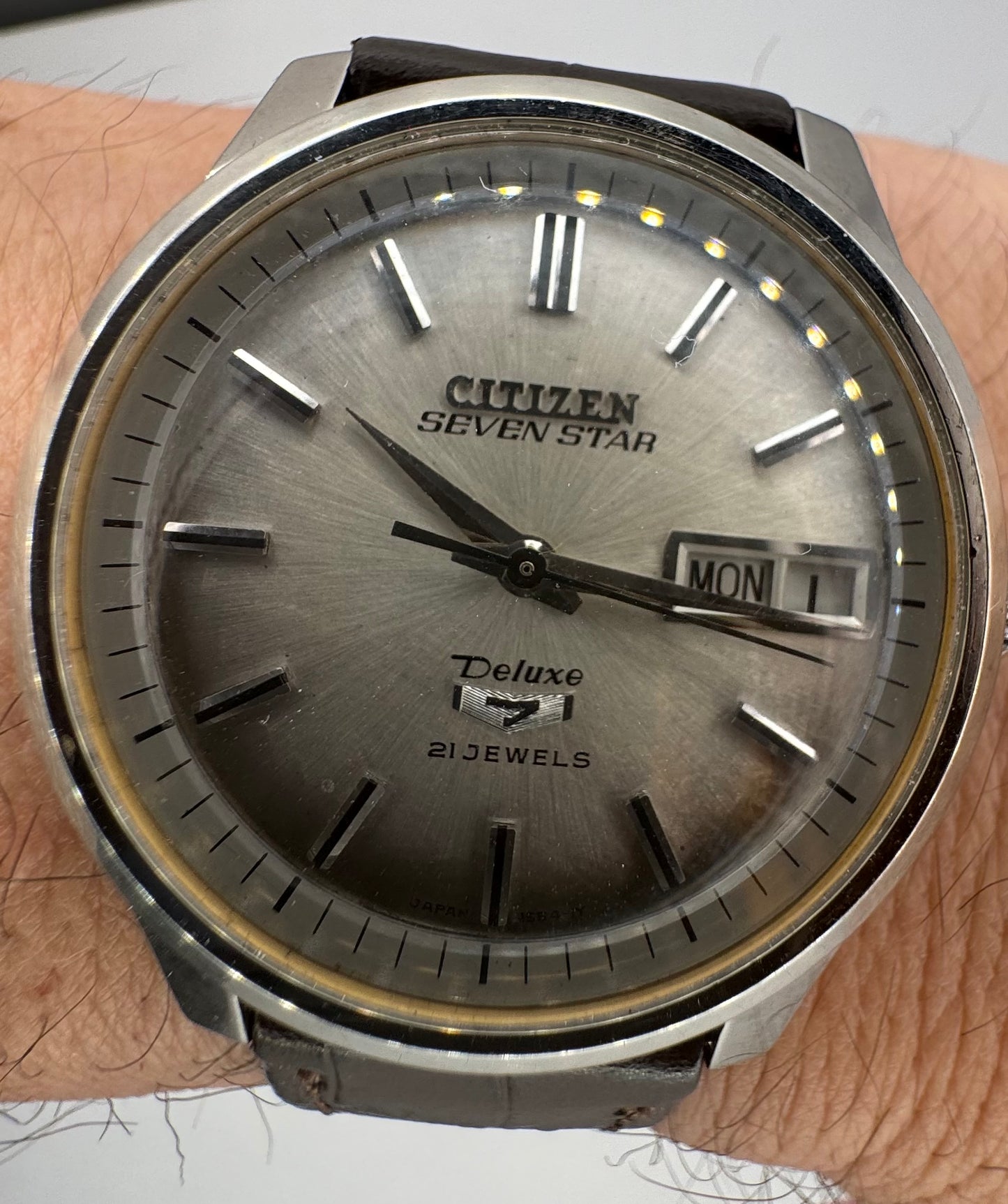 Citizen Seven Star Deluxe Automatic – März 1968 – Tropical Dial – 21 Jewels