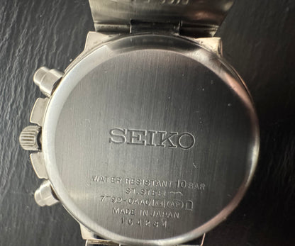 Seiko Lukia Chronograph 7T92-0AA0 – JDM Modell (Oktober 2011) mit blauem Sunburst-Zifferblatt und LK-Signatur