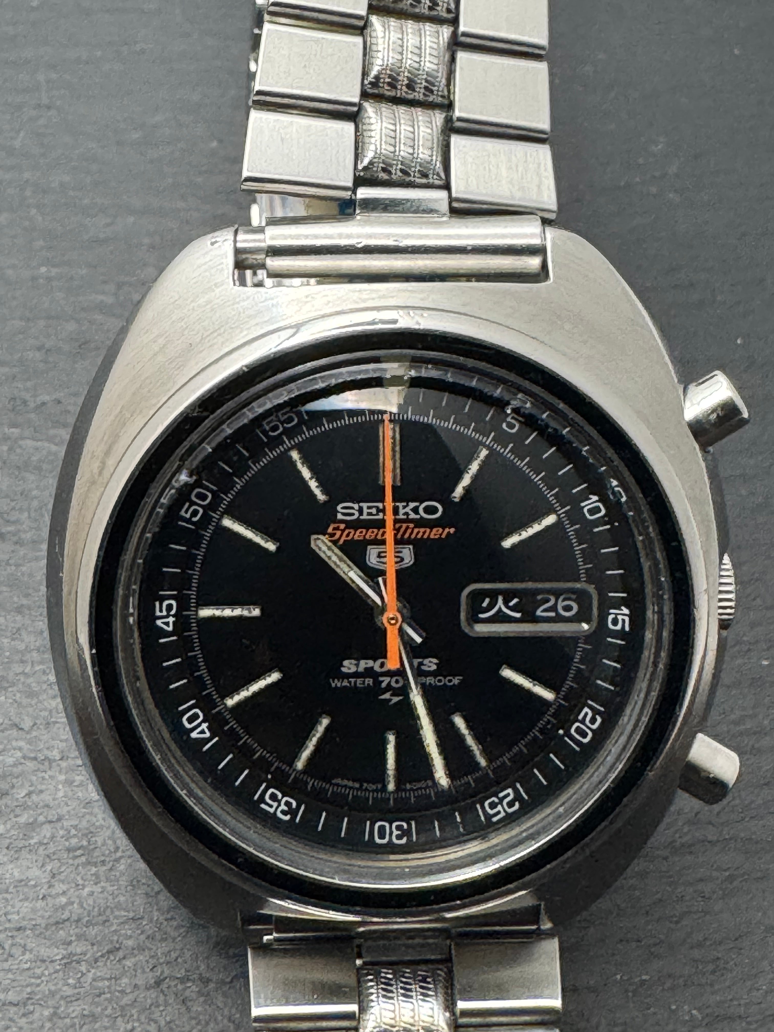 Seiko 5 Sports JDM Speed-Timer 7017-6010 – Caliber 7017, flyback
