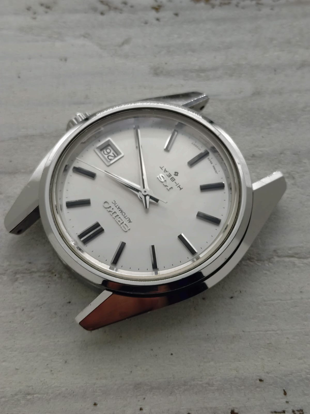 King Seiko Hi-Beat 5625-7000 – Caliber 5625A, Suwa Seikosha – Stainless steel, date only – March 1971 – freshly serviced