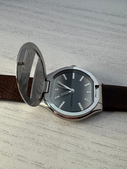 Citizen Independent – Herrenarmbanduhr (Quarz) mit aufklappbarem Deckel, neuwertig