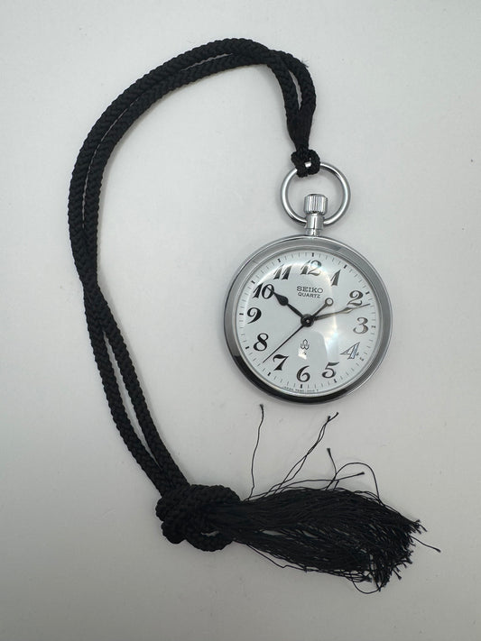 Seiko Quartz Taschenuhr – Ref. 7550-001B – Jōetsu Shinkansen Eröffnungsmodell – September 1982 – Full Set