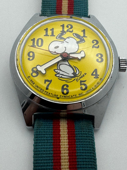 Citizen Snoopy / Peanuts – early 70s Ref. 4-120418 – Mechanical Hand-Wound – Bone Hands – Vintage Japan