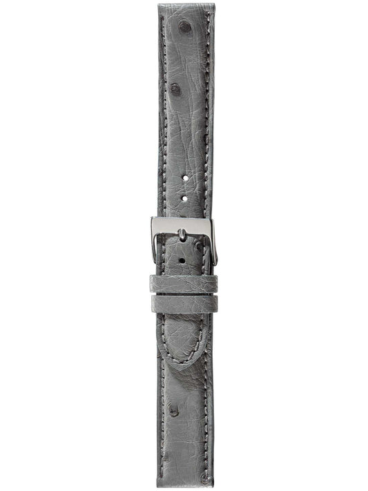 Herzog Echt Strauss Lederarmband Grau