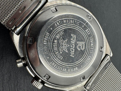 Ricoh Automatic Day-Date, 17 Jewels, schwarzes Zifferblatt mit römischer Minuterie, frisch in Japan revidiert