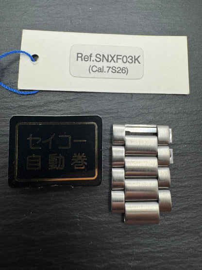 SEIKO 5 (Automatic) – Replacement Bracelet Link Stainless Steel – Ref. SNXF03K / Cal. 7S26 – SINGLE LINK (1 Piece) – new old stock (NOS)