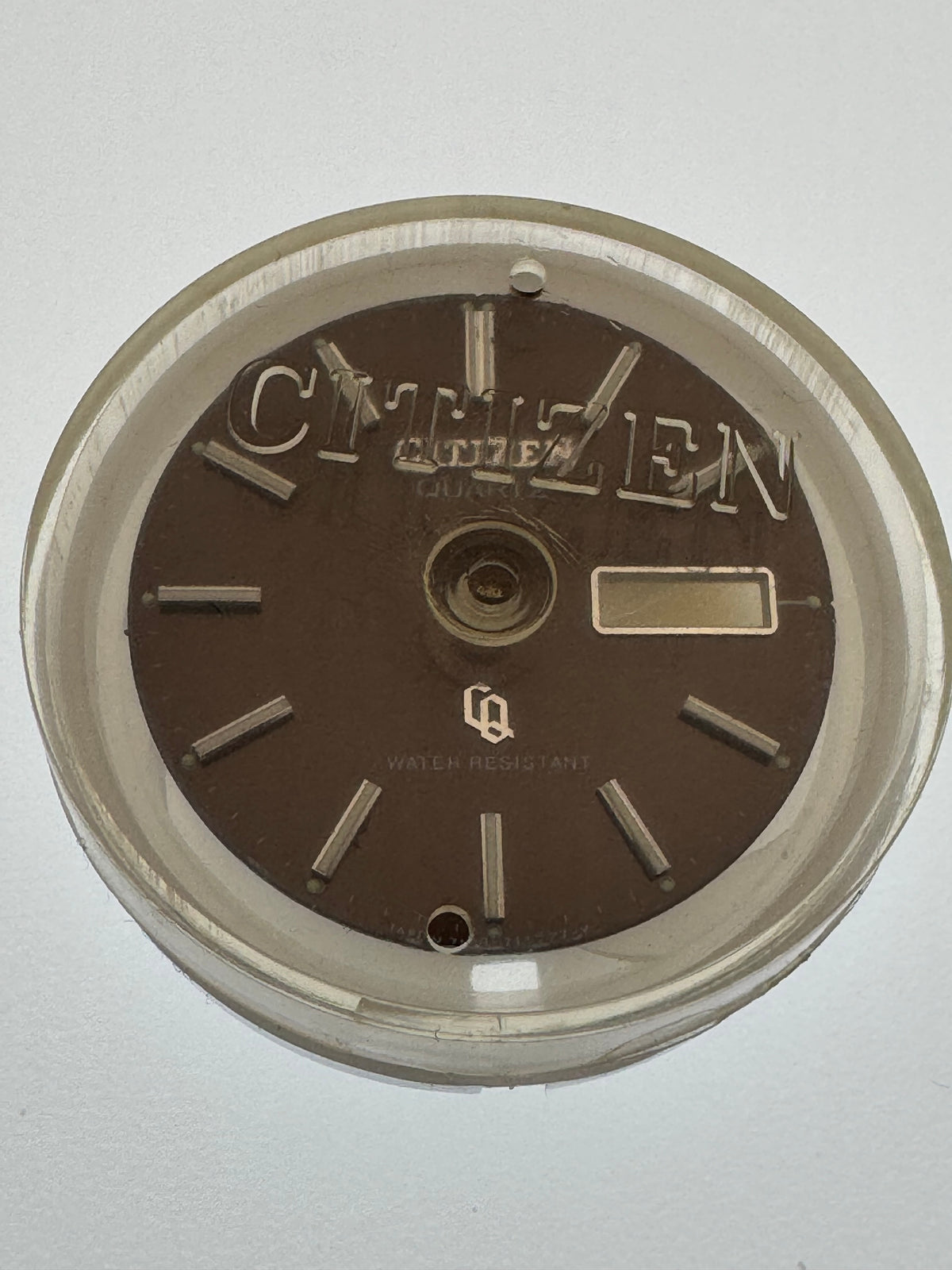 Citizen Quartz — Cadran 7100-711227-Y, marron (NOS)