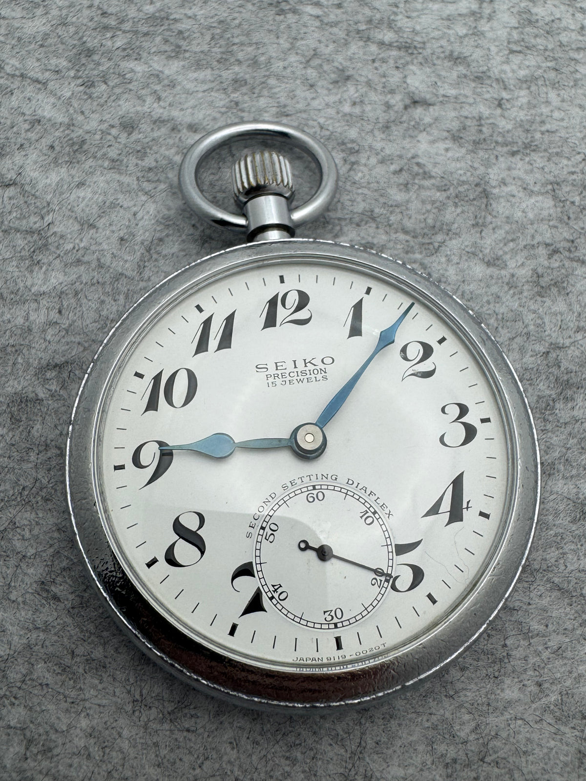 Seiko Precision Second Setting – 19 rubis – JNR Niigata – Shōwa 40 / 1965 – Numéro de service 0022