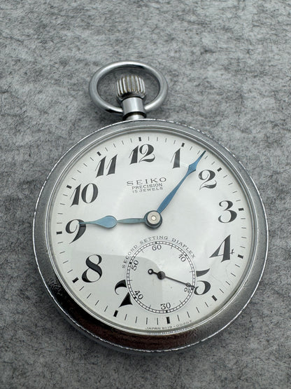 Seiko Precision Second Setting – 19 rubis – JNR Niigata – Shōwa 40 / 1965 – Numéro de service 0022