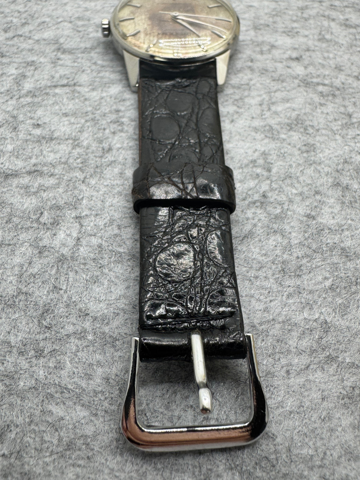 Seiko Crown Special J14100 – Cadran Tropical – Cal. 341, 23 rubis – fraîchement révisée d'une collection d'horloger japonais