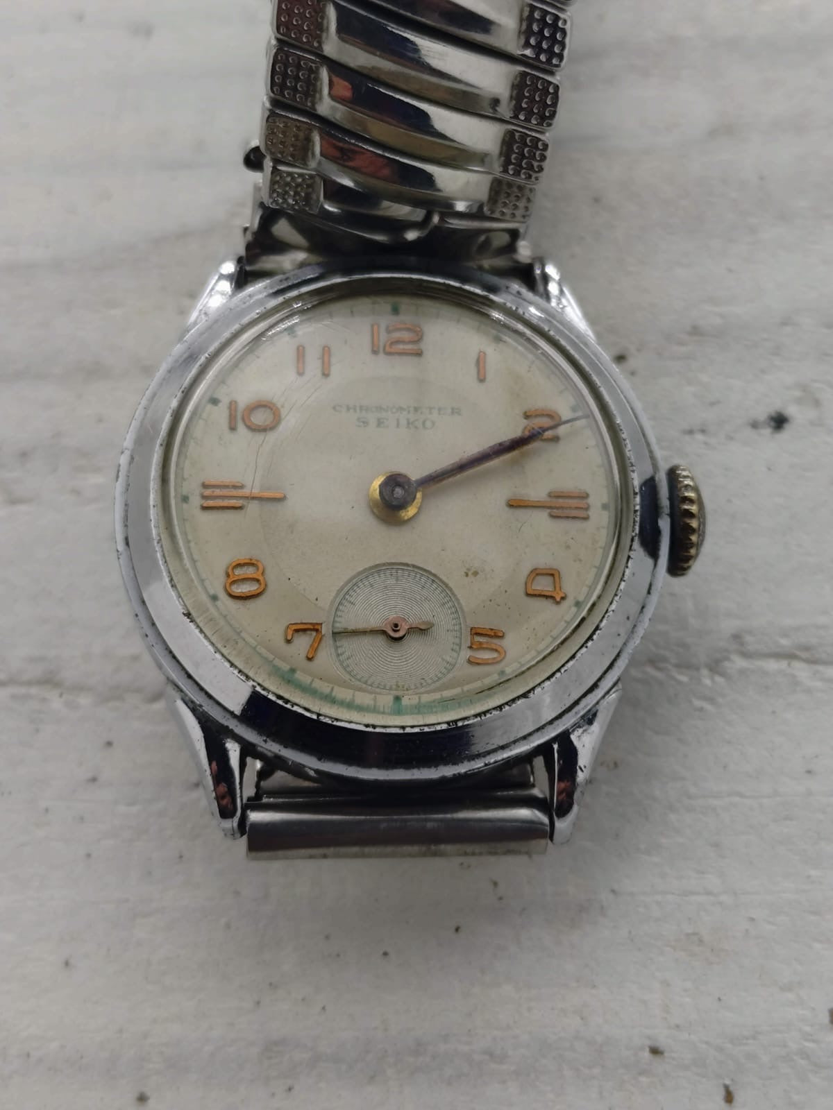 Seiko Chronometer – Case No. 1049 – Caliber 10A, manual wind with small seconds – July 1948 – freshly serviced
