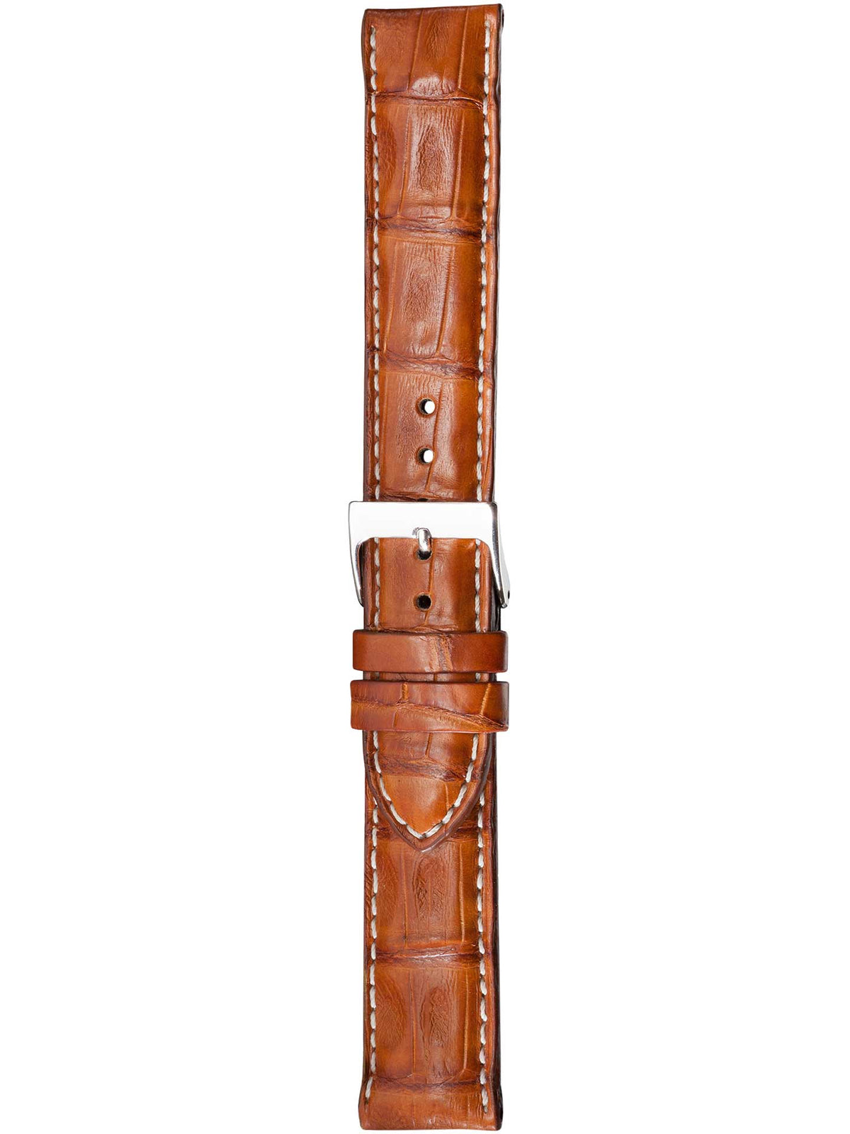 Herzog Kroko-Sport Lederarmband Honig