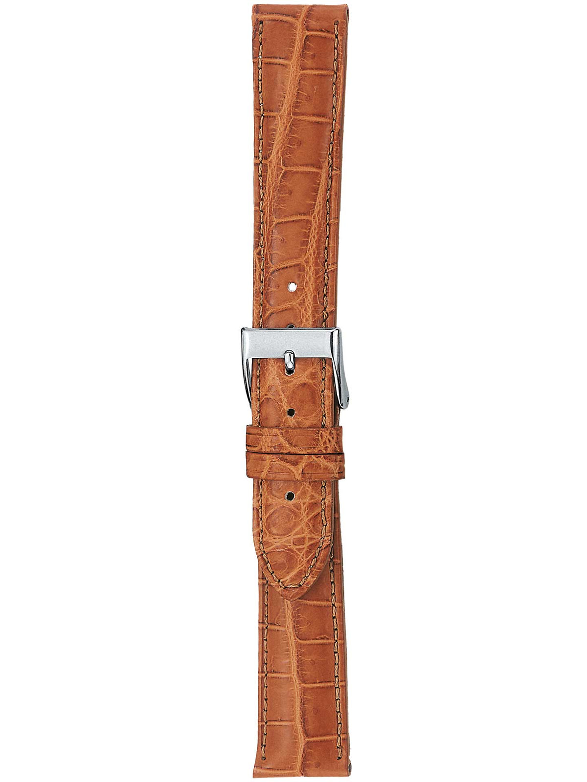 Herzog Echt Alligator Lederarmband Honig