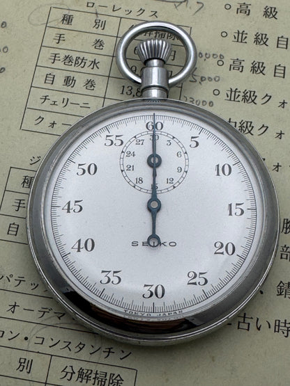 Chronomètre mécanique Seiko JNR – Hokkaïdo – Shōwa 39 / 1964 – Chemins de fer nationaux japonais