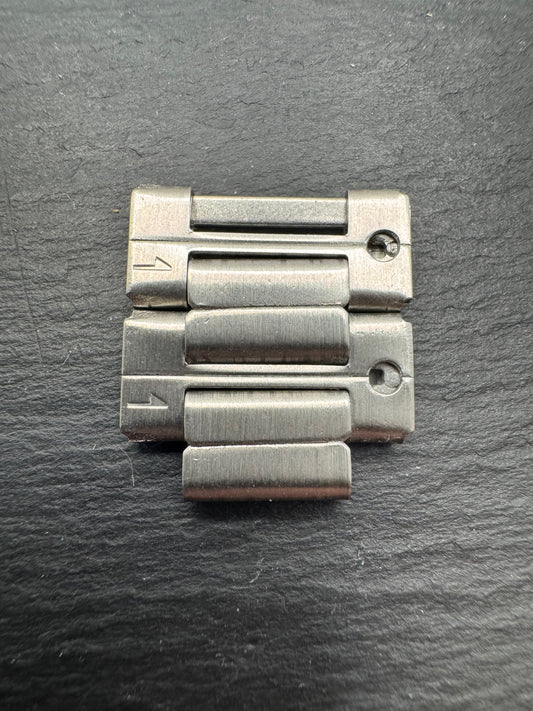 ALBA CARIB – Ersatz-Armbandglied Edelstahl/bicolor – Modell APEN010 – EINZELGLIED (1 Stück) – neuwertig (NOS)