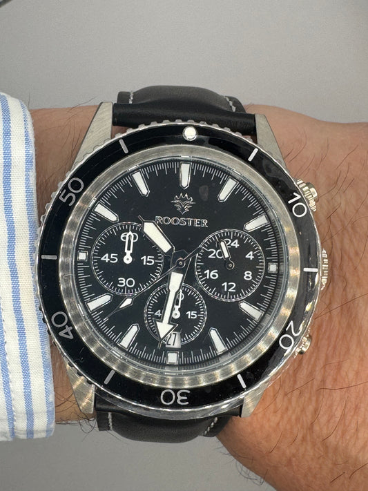 Rooster RS-1013 Chronograph Full Set NOS / verklebt / JDM Limited Edition 042/500
