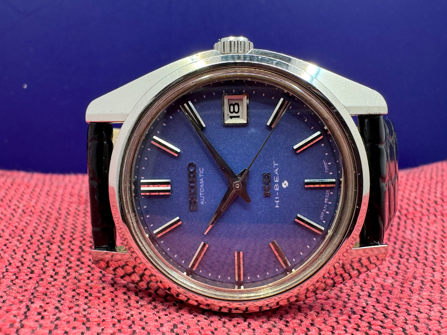King Seiko 5625-7000 Hi-Beat – seltenes blaues Zifferblatt (Juni 1970), im Januar 2026 komplett revidiert