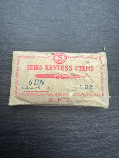 Tige de remontoir (Keyless Stem) Réf. 6UN pour Seiko "Universe" (ユニバース) – Montre vintage femme à remontage manuel, vers 1960 – (1 pièce) – NOS