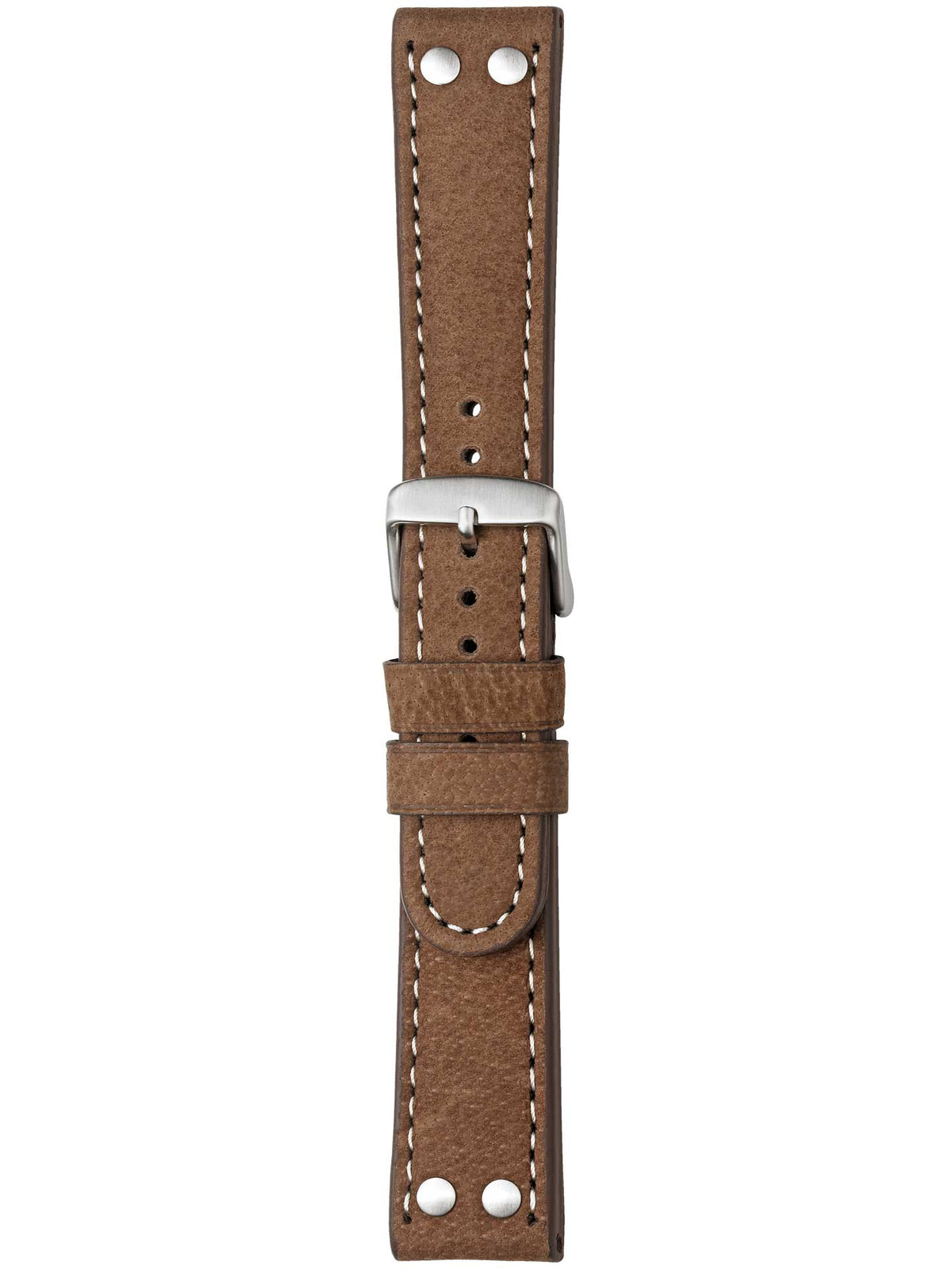 Herzog Wasserbüffel Lederarmband Mittelbraun