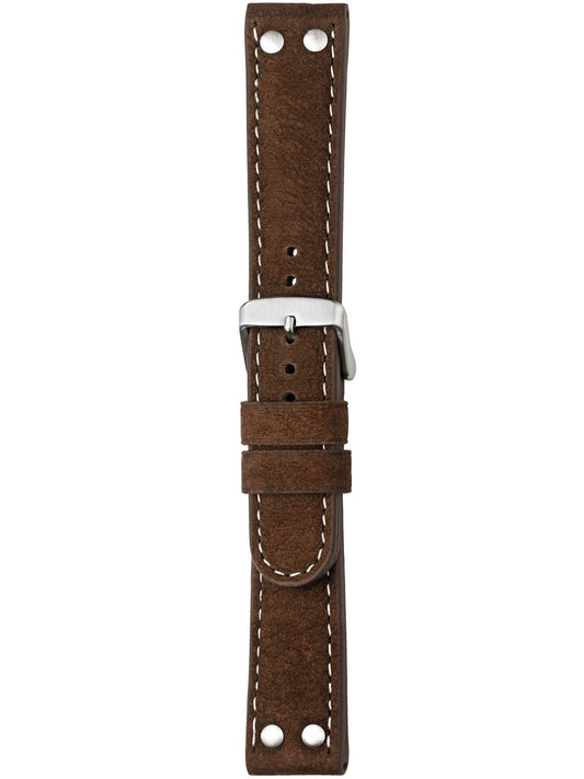 Herzog Wasserbüffel Lederarmband Braun