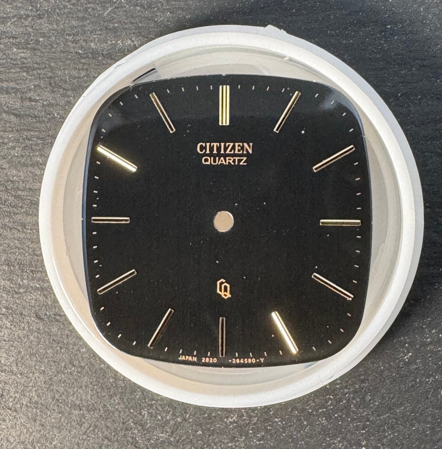 Vintage Citizen Quartz Replacement Dial – Black (Ref. 6-264590) - NOS