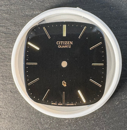 Vintage Citizen Quartz Replacement Dial – Black (Ref. 6-264590) - NOS