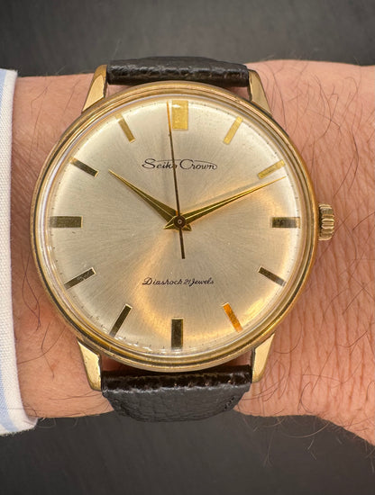 Seiko Crown Diashock 21 Jewels – historischer Vorläufer der Grand Seiko – Referenz J15003 – frühe 1960er Jahre – frisch revidiert