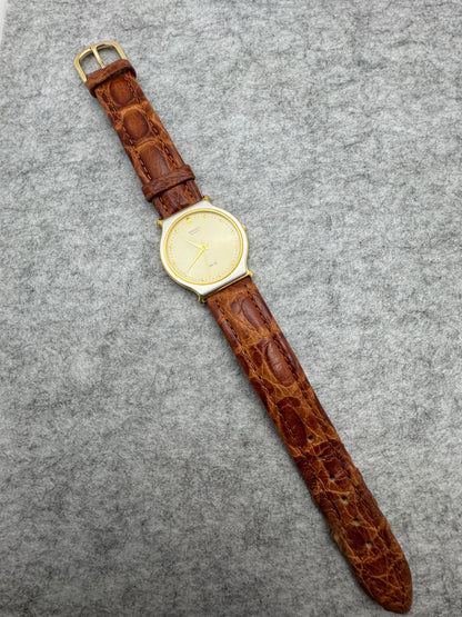Seiko SX Quarz Ref. 5Y31-8A00 – Februar 1987 – flaches bicolores Gehäuse