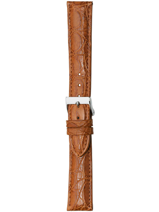 Herzog Echt Kroko matt Lederarmband Honig
