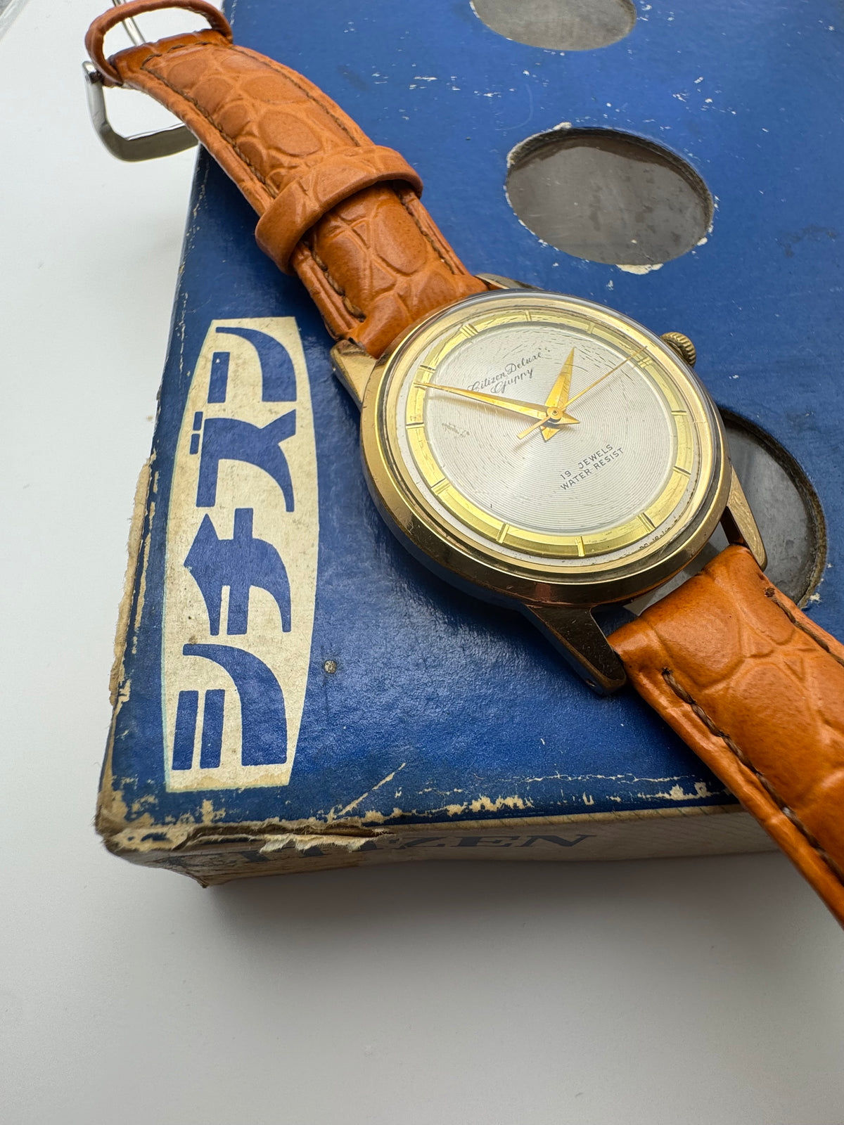 Citizen Deluxe „Guppy", Referenz 130901, 19 Jewels – Handaufzug – gesuchte Zifferblattvariante, frisch in Japan revidiert