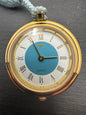 Vintage Pendant Watch · Quartz · Gold-tone with blue Hō-ō enamel back and silk cord · Japan, circa 1970s/80s