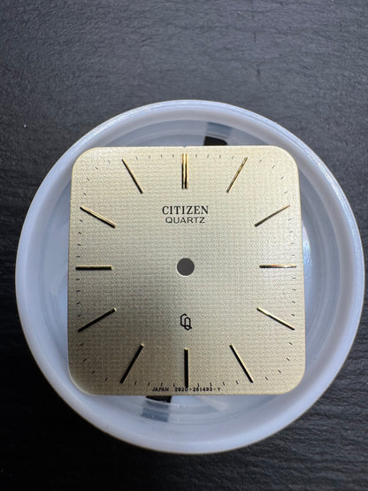 Citizen Original Dial 2820-261493 "Citizen Quartz" (angular, gold, applied indices) – NOS