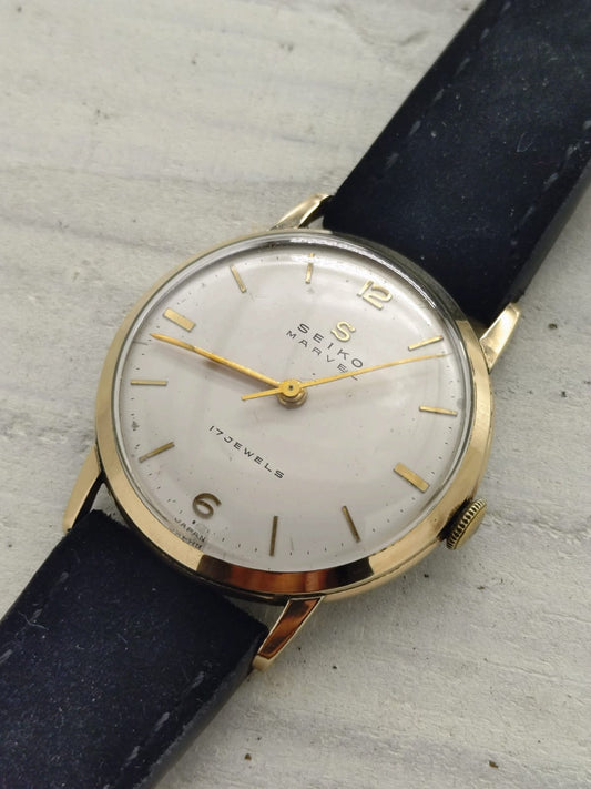 Seiko Marvel – Ref. J13010 – Manual wind, 17 jewels, Suwa Seikosha – 14K gold-filled – January 1958 – freshly serviced