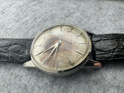 Seiko Crown Special J14100 – Cadran Tropical – Cal. 341, 23 rubis – fraîchement révisée d'une collection d'horloger japonais