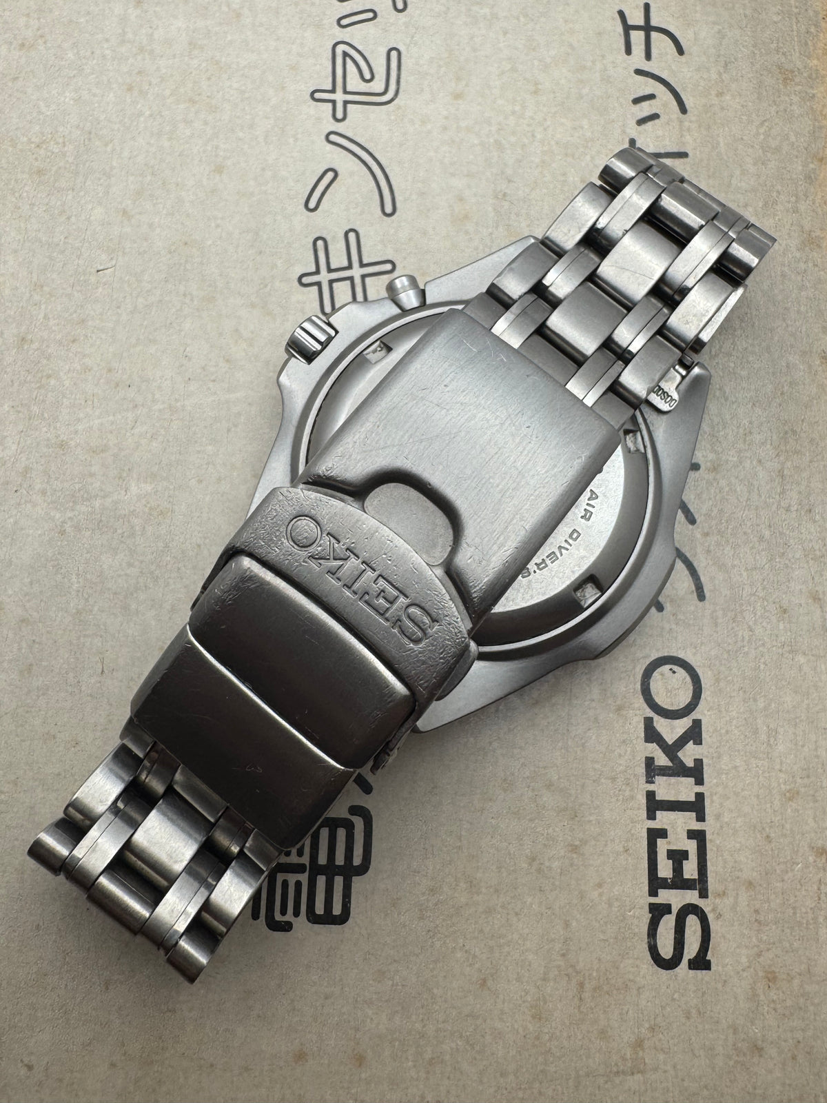 Seiko Kinetic Titanium Scuba 200 m – Ref. 5M63-0B40 – Caliber 5M63, titanium, diver's bezel – June 2006
