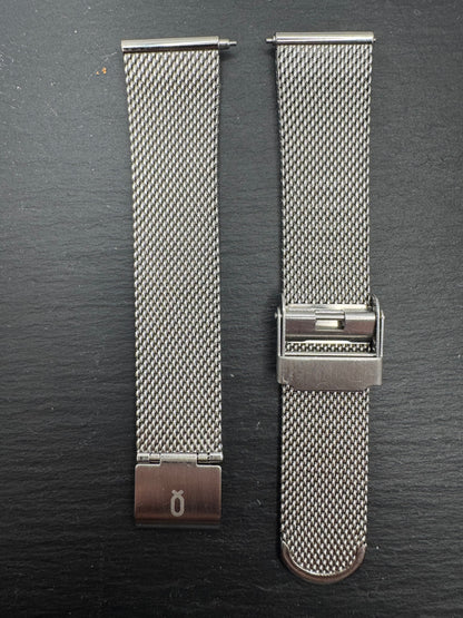 Knot Milanaise Edelstahlarmband silber – 18 mm Schnellwechselsystem