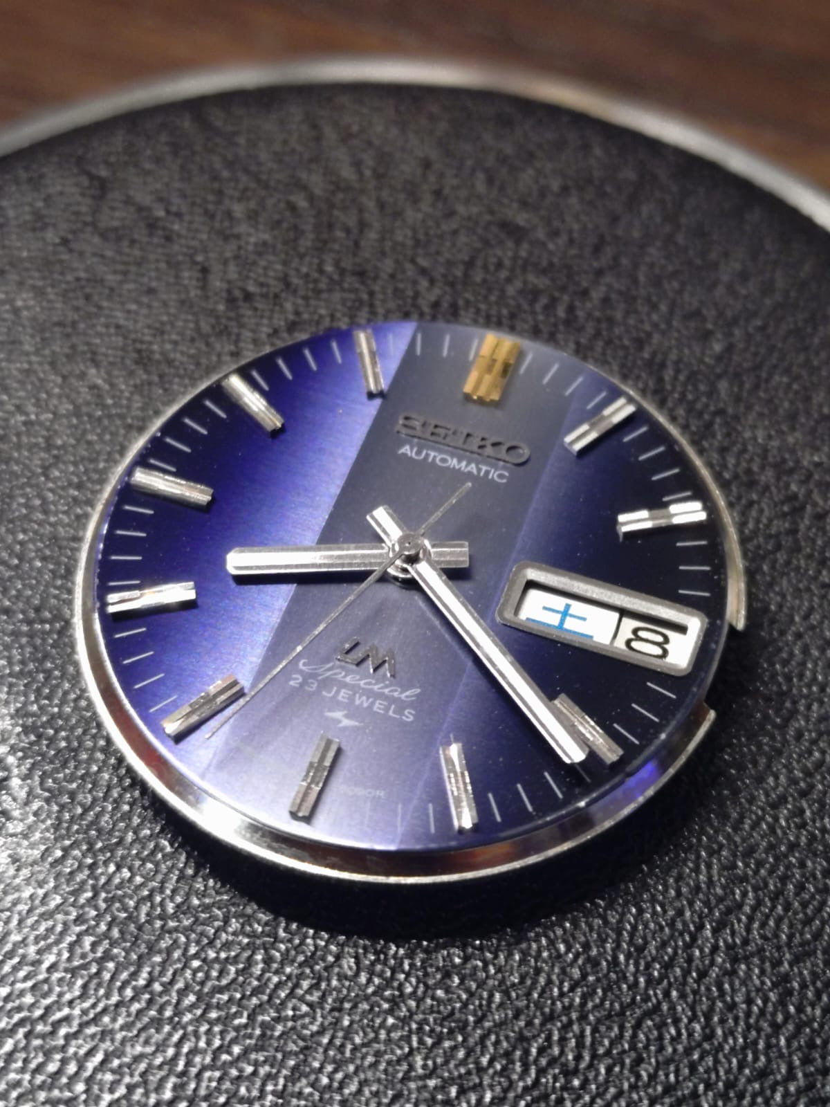Seiko Lord Matic Special 5206-6090 – Calibre 5206, 23 rubis, Daini Seikosha – cadran bleu, verre minéral triple facette – novembre 1972 – fraîchement révisée