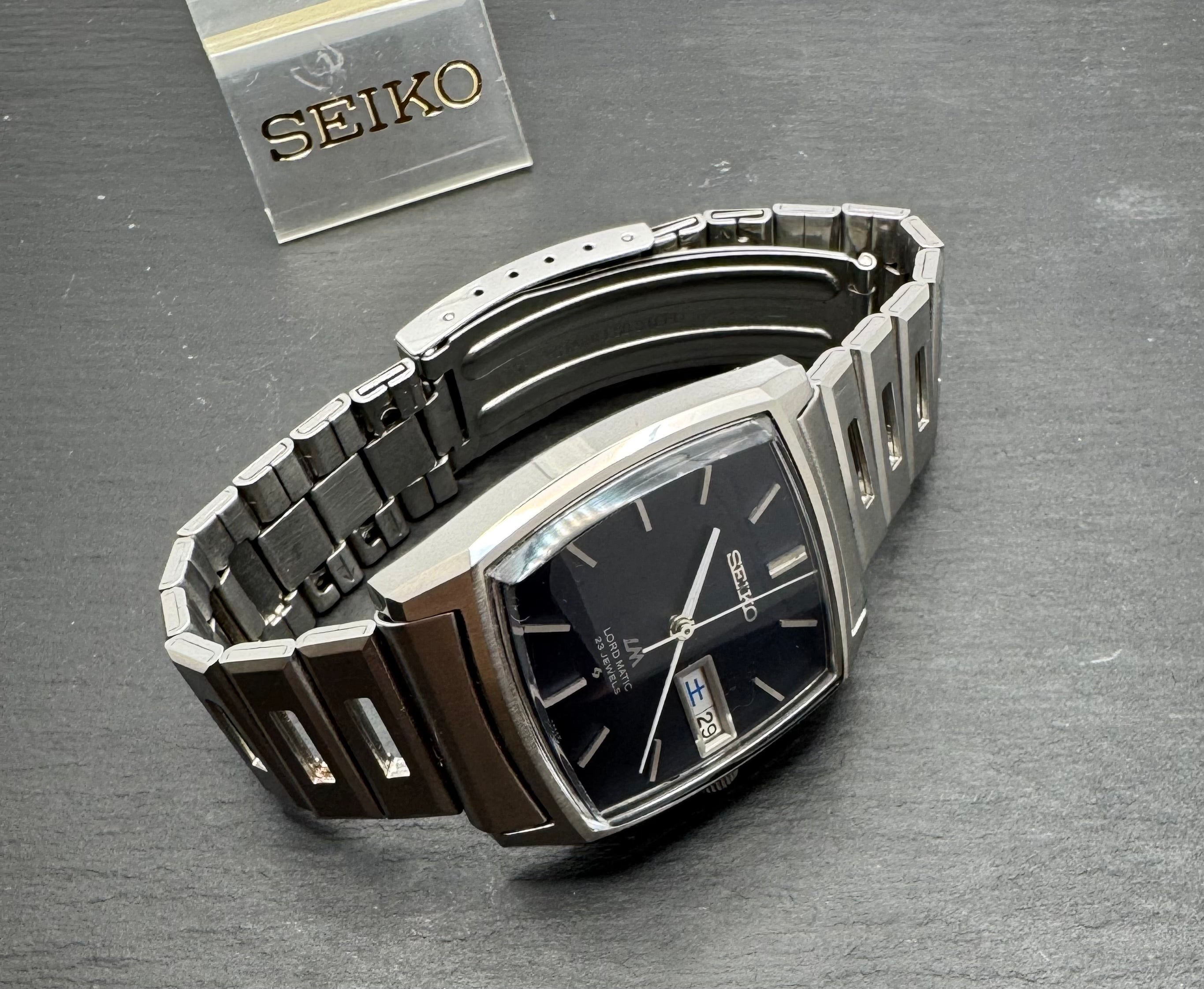 Seiko Lord Matic 5606-5000 – Rare Rectangular Vintage Automatic