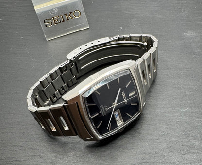 Seiko Lord Matic 5606-5000 – seltene rechteckige Vintage-Automatik mit Original-LM-Band – Dezember 1970 – revidiert 2025