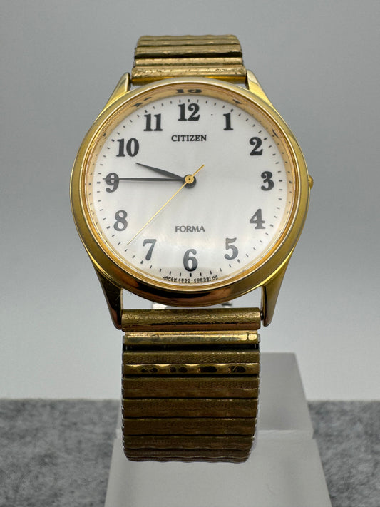 Citizen Forma – October 1986 - slim quartz dress watch, gold-tone – Caliber 4631