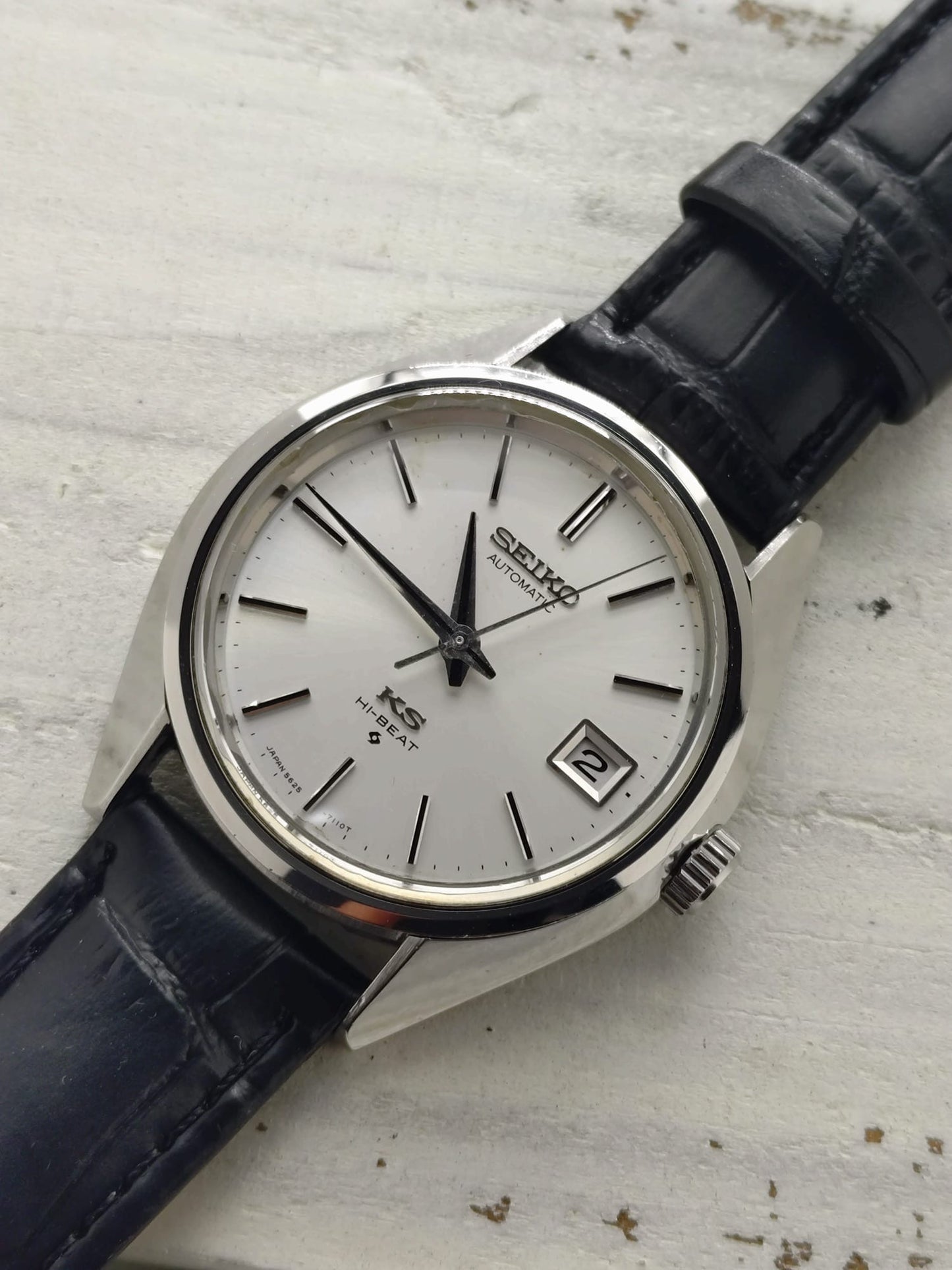 King Seiko 56KS Hi-Beat 5625-7110 – April 1972 – unpoliert, Suwa, revidiert