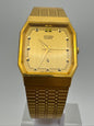 Citizen Quarz – April 1987 – achteckiges Gehäuse, goldfarben – ungetragen mit Originalarmband