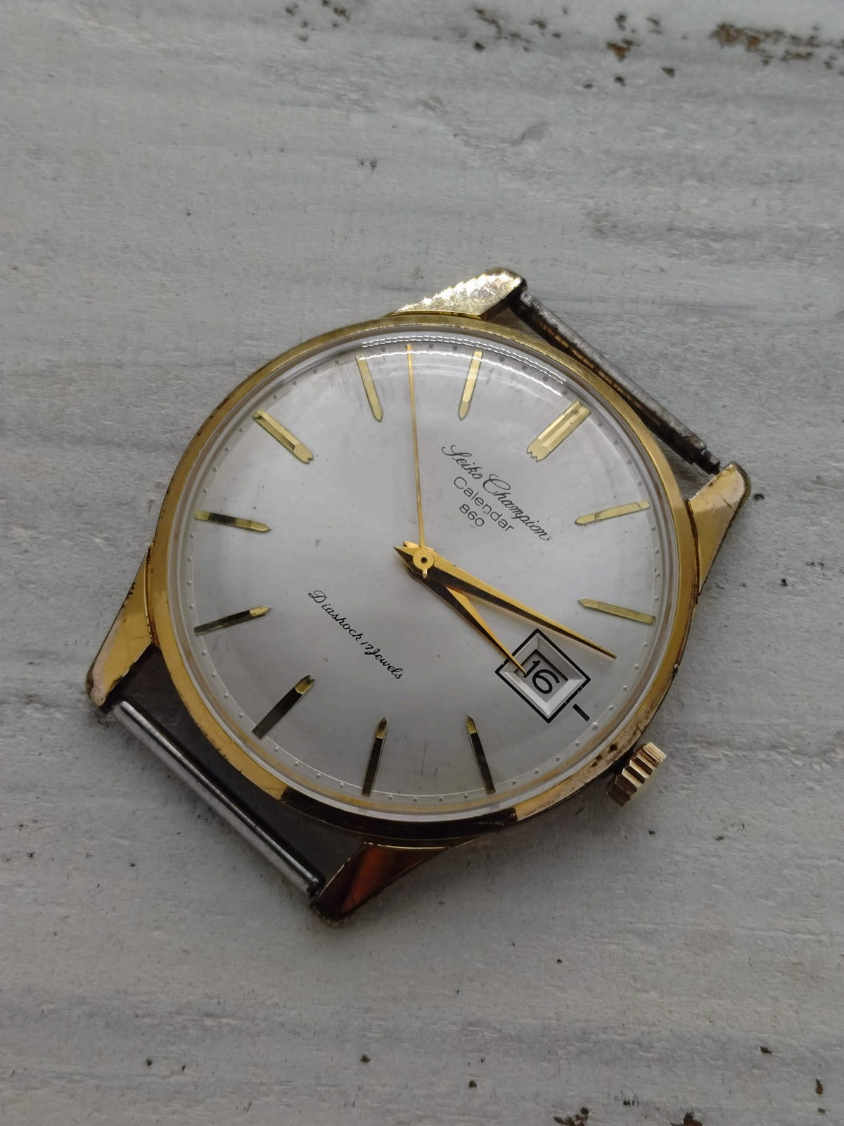 Seiko Champion Calendar 860 – Réf. J15017 – Calibre 860, remontage manuel, Daini Seikosha – 1963 – fraîchement révisée