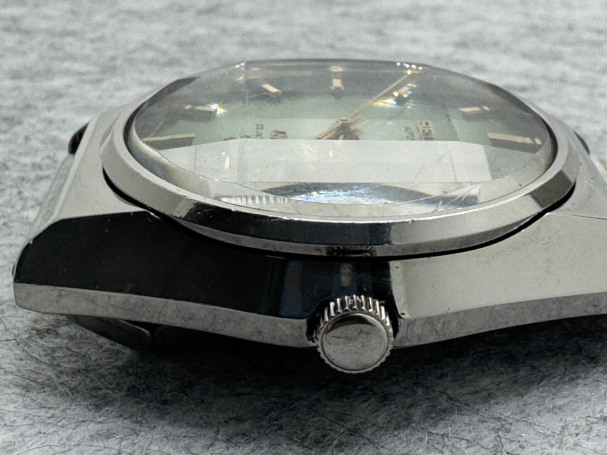 Seiko Lord Matic 5606-8110 – Automatic – July 1975 – green textured dial – freshly serviced