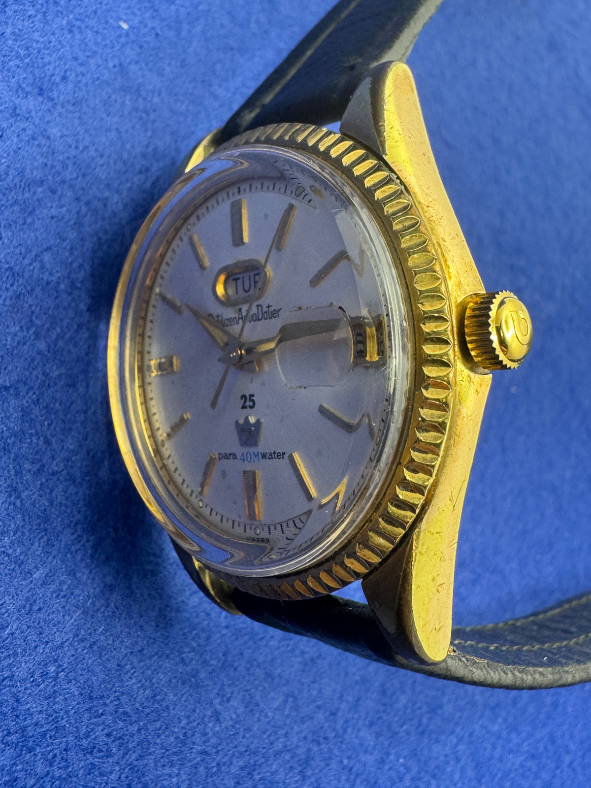 Citizen Auto Dater Seven 25 Jewels – Ref. AW14701 – 40,1 mm Gehäuse – Tag/Lupendatum - in Japan revidiert