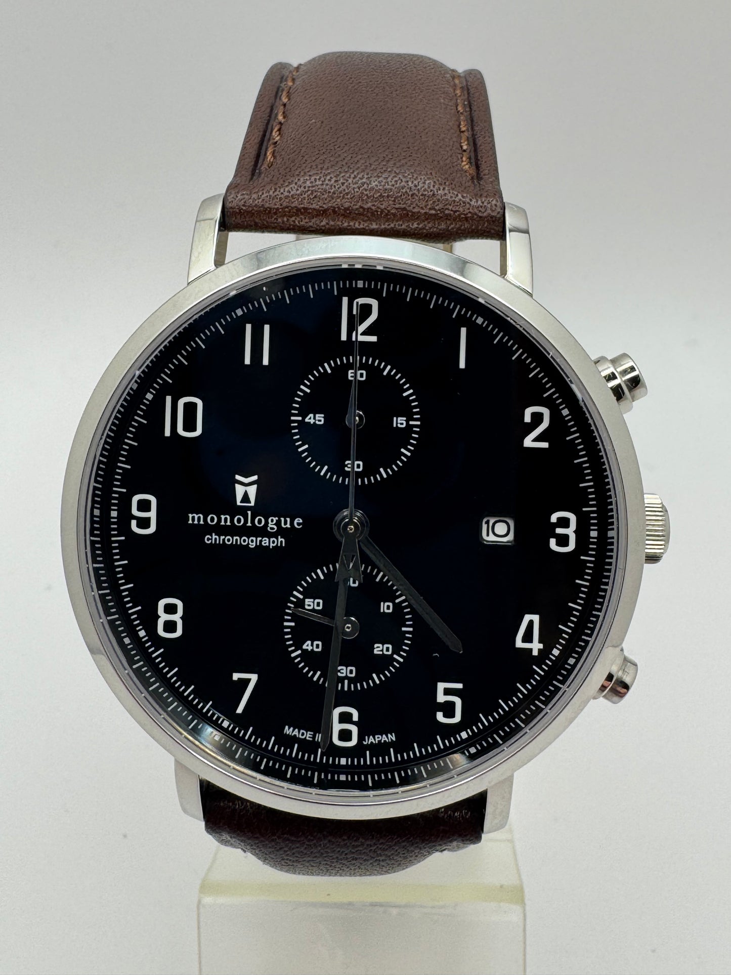monologue MW401 Chronograph – Japan Made Chronograph im Full Set (ungetragen, 2025)