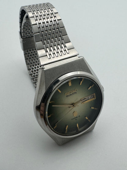 Seiko Type II Quarz Réf. 0903-8120 – Cadran vert – Novembre 1976 – révisée