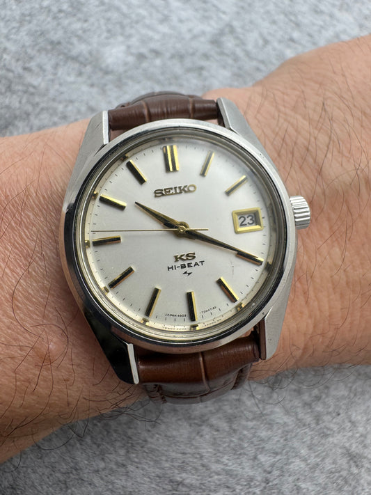 King Seiko Hi-Beat Ref. 4502-7000 – July 1969 – Daini Seikosha – with caseback medallion – serviced