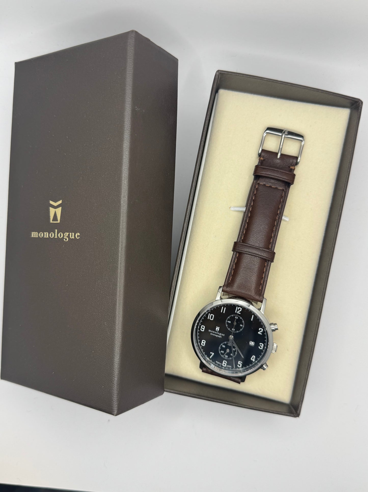 monologue MW401 Chronograph – Japan Made Chronograph im Full Set (ungetragen, 2025)