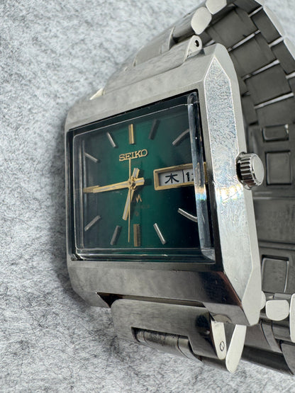 Seiko Lord Matic 5606-5160 – Automatique – cadran TV vert – janvier 1974 – 25 rubis – fraîchement révisée